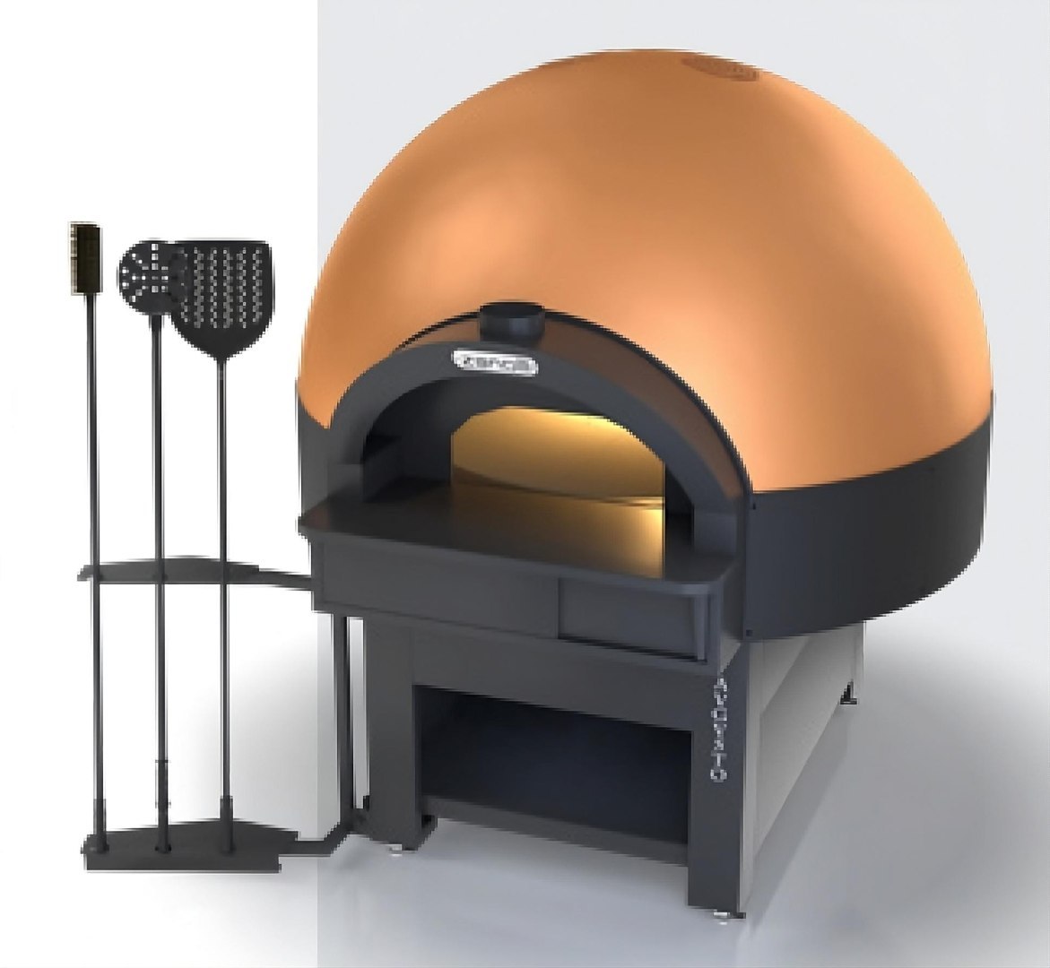 Piec do pizzy Resto Quality AUGUSTO PR G EM z widocznym obrotowym dnem
